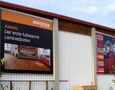 Werbe-Banner aussen